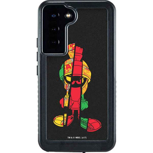 Looney Tunes Marvin the Martian Sliced Galaxy S24 Plus Waterproof Case